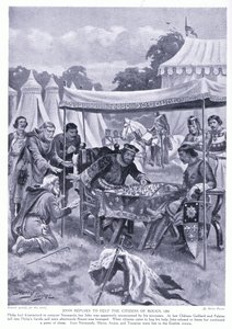 John weigert de burgers van Rouen te helpen, 1204